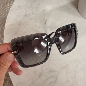Dolce & Gabbana Black Geometric Sunglasses
